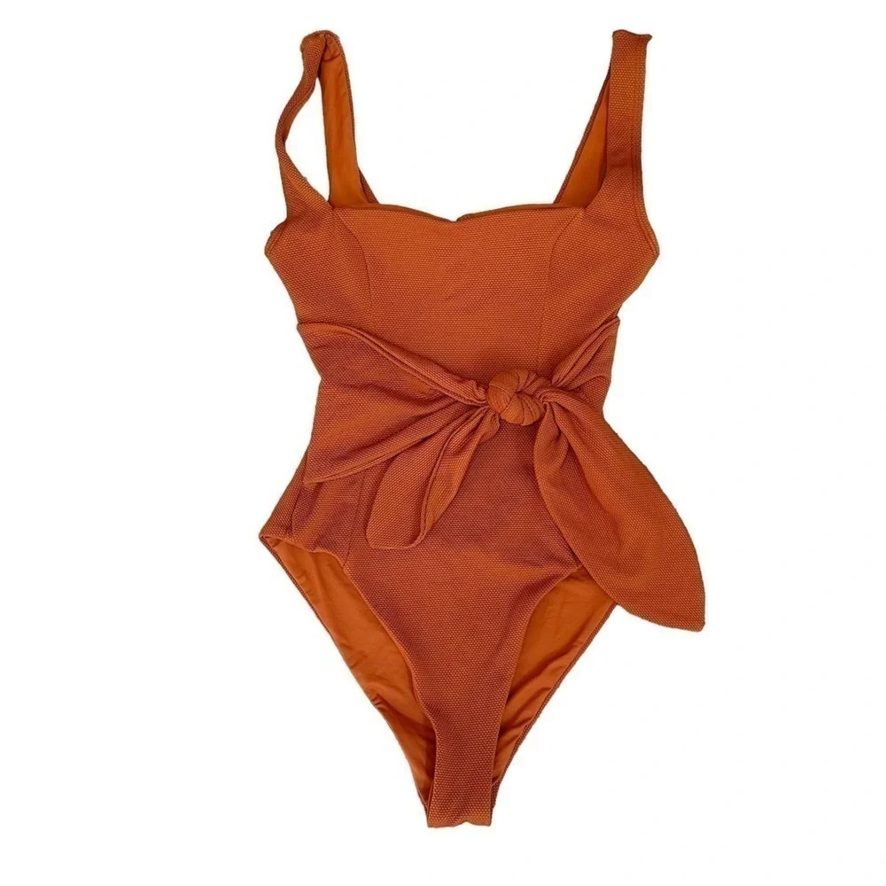 NWT L*SPACE Balboa One Piece Swimsuit Amber